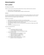 Samenvatting Parlementaire Democratie