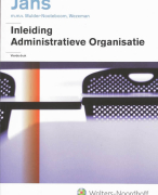 Inleiding administratieve organisatie Samenvatting 