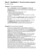 Samenvatting aardrijkskunde - Hoofdstuk 1: Wereldvoedselvraagstuk - De wereld van, vwo 5