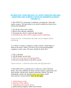 PN HESI EXIT V2/PN HESI EXIT V2 LATEST UPDATES 2023-2024 QUESTIONS AND CORRECT DETAILED ANSWERS ALREADY GRADED A+