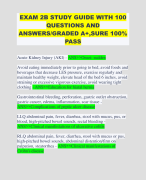EXAM 2B STUDY GUIDE WITH 100 QUESTIONS AND ANSWERS/GRADED A+,SURE 100% PAS