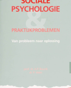 Sociale psychologie en praktijkproblemen Samenvatting 