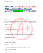 NRNP 6645 WEEK 6 MIDTERM EXAM WITH CORRECT QUESTIONS AND ANSWERS GRADED A+ UPDATED 2023