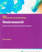 Deskresearch Samenvatting 