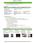 Kleur en licht samenvatting