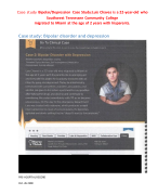 Case study Bipolar/Depression Case Study:Luis Chaves is a 22-year-old who  Southwest Tennessee Community College migrated to Miami at the age of 2 years with hisparents.
