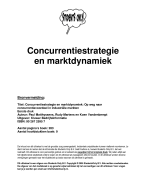 Concurrentiestrategie en marktdynamiek Samenvatting 