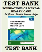 TEST BANK FOR FOUNDATIONS OF MENTAL HEALTH CARE 8TH EDITION BY MICHELLE MORRISON-VALFRE (ALL CHAPTERS 1-33)  Morrison-Valfre, Foundations of Mental Health Care 8th Edition, Test Bank