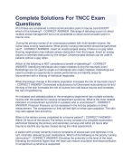 TNCC Revision Questions