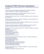 Evaluated TNCC Test Questions