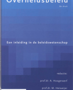 Overheidsbeleid Samenvatting 