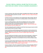RN ADULT MEDICAL SURGICAL ONLINE PRACTICE 2019 A NGN QUESTIONS AND CORRECT DETAILED ANSWERS 2023|GRADED A+