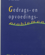 Gedrags- en opvoedingsproblemen Samenvatting 