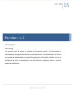 Tandheelkunde samenvatting Parodontitis 2 Bachelor 3