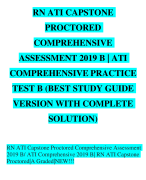 RN ATI Capstone Proctored Comprehensive Assessment 2019 B/ ATI Comprehensive 2019 B| RN ATI Capstone Proctored|A Graded|NEW!!!