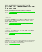 NURS 6630 MIDTERM EXAM TEST BANK QUESTIONS ANDA ANSWERS GRADED ARATED 5 STAR 2023/2024