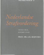 De Nederlandse strafvordering Samenvatting 