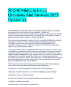 NR546 Midterm Exam Questions And Answers 2023 Update A+