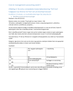 Notities Cost Accounting Week 5