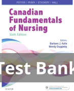Canadian Fundamentals of Nursing 6th Edition by Potter Test Bank