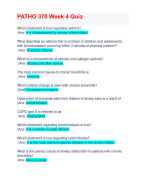 PATHO 370 Week 4 Quiz: Questions & Answers: Updated Solution