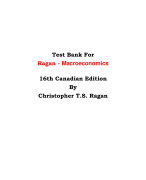 Test Bank For Ragan - Macroeconomics  16th Canadian Edition By Christopher T.S. Ragan