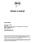 Ethiek in bedrijf Samenvatting 