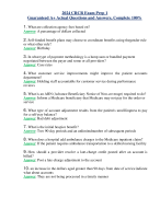 2024 CRCR Exam Prep 1 Guaranteed A+ Actual Questions and Answers, Complete 100%