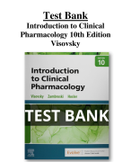 Test Bank Introduction to Clinical Pharmacology 10th Edition Visovsky All Chapters (1-20) | A+ ULTIMATE GUIDE