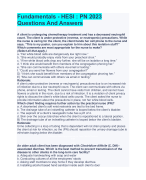 NSG 3160 Exam 2 Study Questions and Answers Top Graded 2024