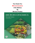 Test Bank For Microeconomics 14th Edition By Michael Parkin |All Chapters, Complete Q & A, Latest|