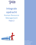 NCOI Portfolio Human Resource Management fase 4  + beoordeling