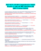 2023 NGN ATI RN Comprehensive Online  Practice A with All 300+ Questions and  100% Correct Answer