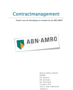 Contractmanagement beslisdocument A