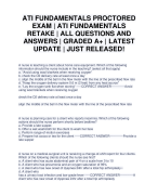 ATI Fundamentals Proctored Exam 402  Questions and Answers with Rationales  LATEST 2024/2025 DOWNLOAD TO SCORE  A