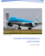 ATPL Theory - Human Performance & Limitations