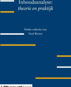 Inhoudsanalyse theorie en praktijk door Fred Wester
