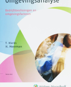 Omgevingsanalyse Samenvatting 