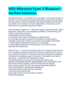 HESI Milestone Exam 2 Blueprint – Verified Solutions | Latest 2023/2024