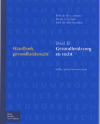 Handboek Gezondheidsrecht 2 Gezondheidszorg en recht Samenvatting