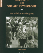 Oriëntatie in de sociale psychologie Samenvatting 