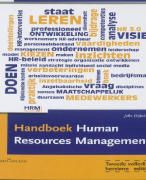 Handboek Human Resources Management Samenvatting