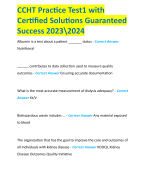 CCHT Practice Test1 with Certified Solutions Guaranteed Success 2023\2024