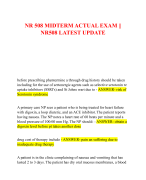 NR 508 MIDTERM ACTUAL EXAM ||  NR508 LATEST UPDATE