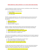 NUR 256 Mental Health Exam 1-5 Updated 2022-2023 Guide(Galen)