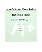 Jason's- town- Case-Study =  Reflection-Paper