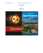 Samenvatting Sportmarketing