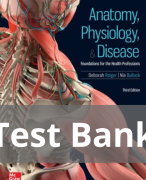 Anatomy, Physiology, and Disease Foundations for the Health Professions 3rd edition Test Bank