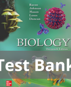 Biology 13th Edition by Peter Raven Test Bank