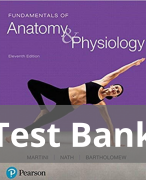 Anatomy & Physiology The Unity of Form and Function, 10th Edition by Saladin Test Bank